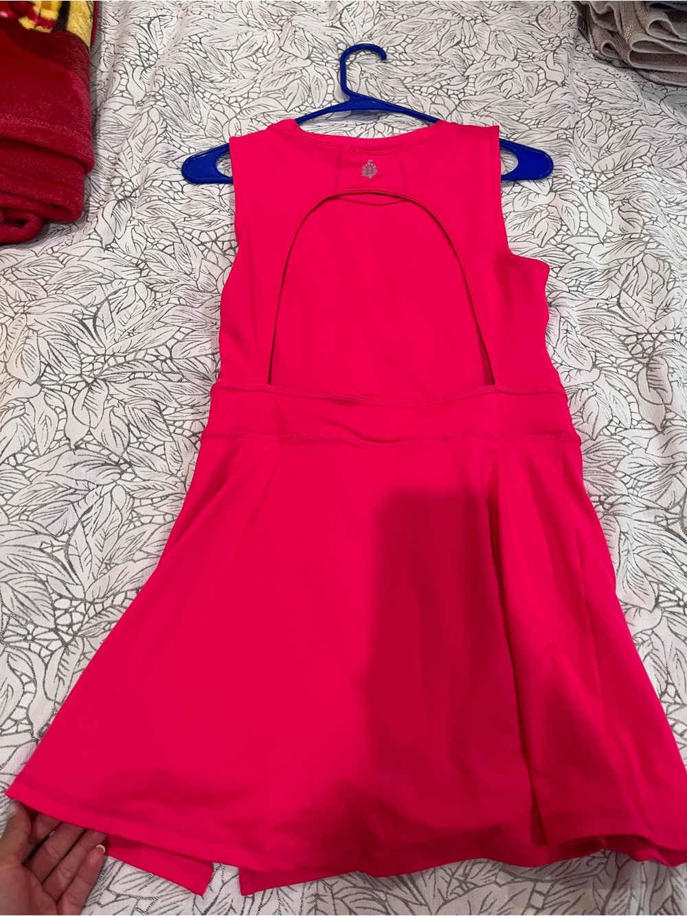 FP Movement by Free People Bright Pink Sleeveless Fit-and-Flare Dress - Picture 4 of 12